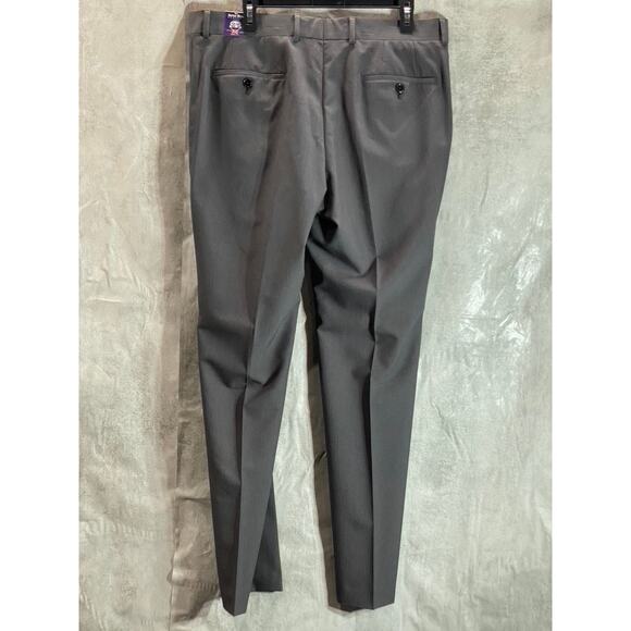 THE SAVILE ROW COMPANY Men's Gray Brixton Flat Front Suit Pants SZ 36 - Picture 2 of 9